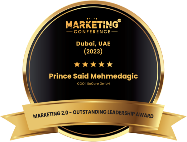Outstanding Leadership Award — Marketing 2.0 Conference Dubai 2023, Prince Said Mehmedagic